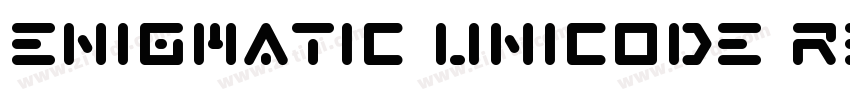 Enigmatic Unicode Re字体转换